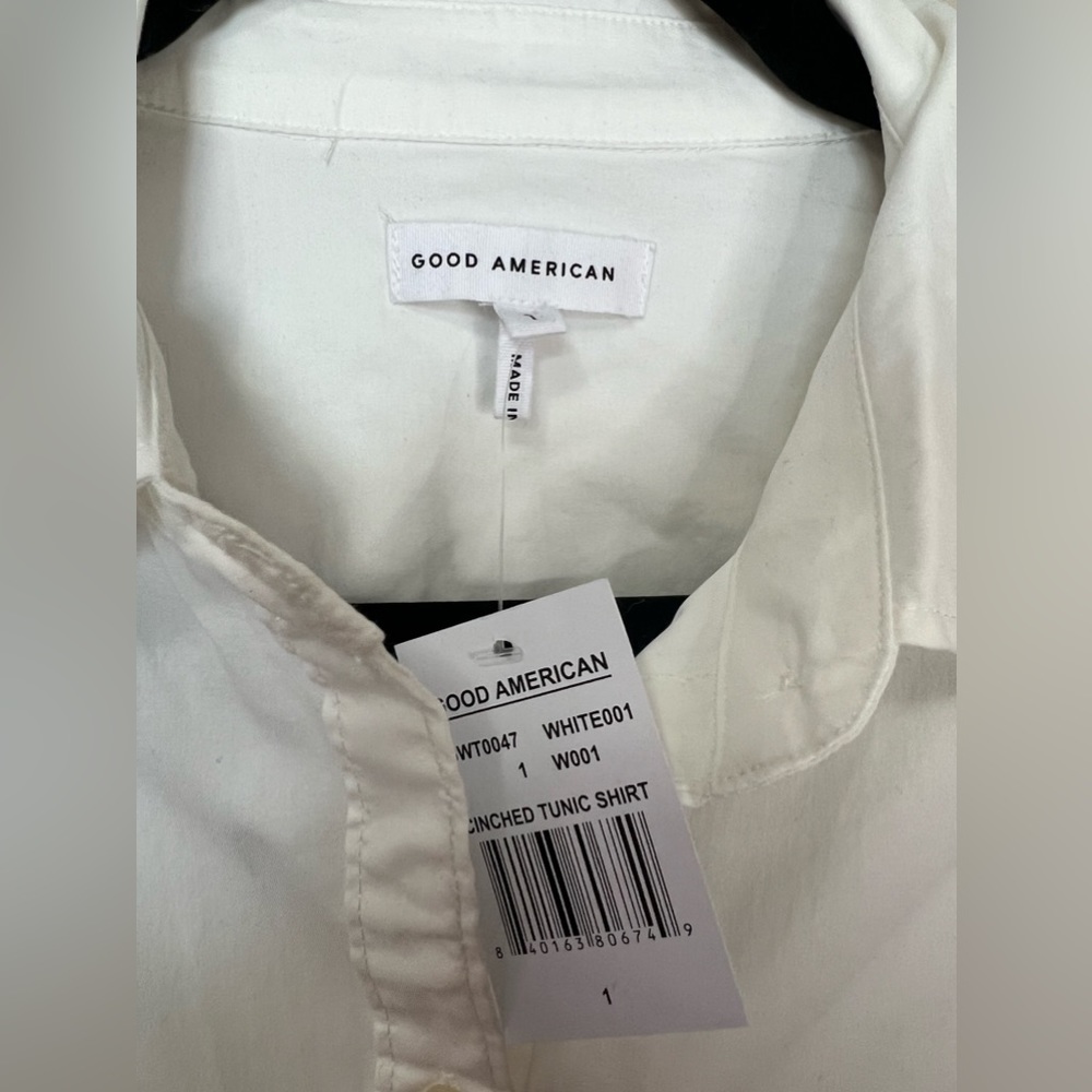NWT Good American Cinched Tunic Shirt - Picture 6 of 6